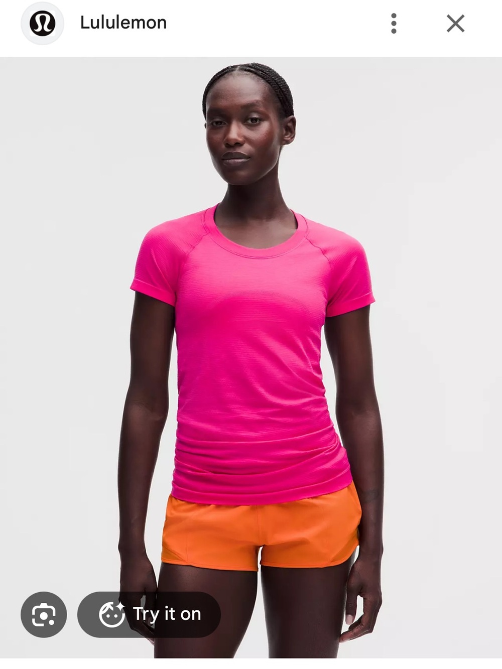 Lululemon Swiftly Tech Short Sleeve Hot pink